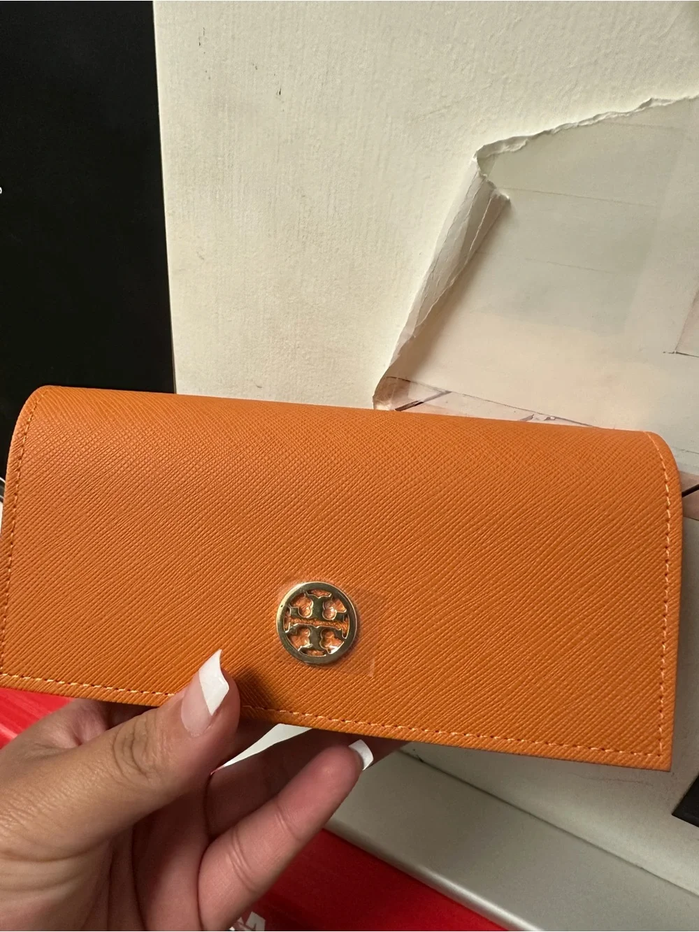 Tory Burch Black Square Oversized Sunglasses with Logo Temples